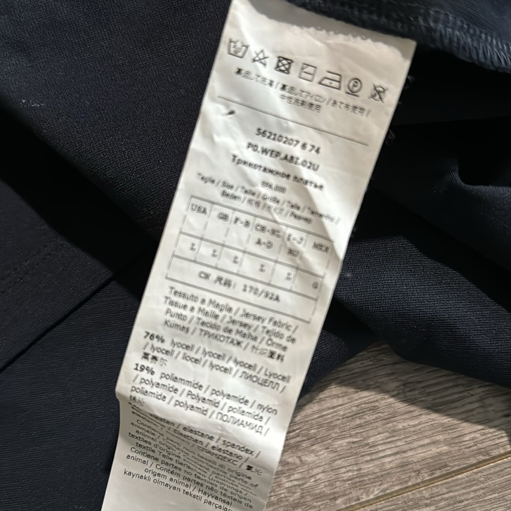 Max Mara Weekend Navy Button Down Collar Dress L - image 8